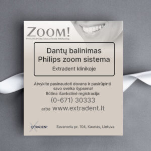 Dantų balinimas Philips Zoom  sistema